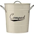 Premier Housewares Compost Bin With Plastic Inner Bucket - Cream