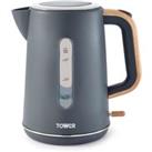Russell Hobbs Tower T10037G Scandi 3kW Boil Dry Potected 1.7L Kettle Grey