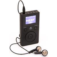 GPO Pocket Portable DAB+ FM Radio - Black