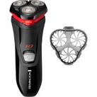 Remington R3 Style Series Rotary Shaver - Black and Red