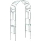 Charles Bentley Wrought Iron Arch - Sage Green