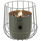 Pacific Lifestyle Cosiscoop Basket Fire Lantern - Olive