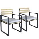 Charles Bentley Polywood and Aluminium Pair of Chairs