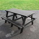 NBB Recycled Furniture NBB Junior Small 120cm Recycled Plastic Picnic Table - Black