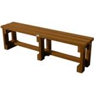 NBB Recycled Furniture NBB Recycled Plastic Backless 120cm Bench - Brown