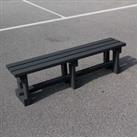 NBB Recycled Furniture NBB Recycled Plastic Backless 150cm Bench - Black