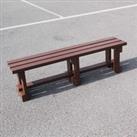 NBB Recycled Furniture NBB Recycled Plastic Backless 150cm Bench - Brown
