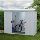 Yardmaster Store All Metal Pent Shed 6 x 4ft with Floor Support Frame