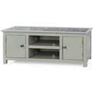 Core Products Perth 2 Door TV Unit With Stone Top Grey
