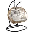 Charles Bentley Double Hanging Swing Chair - Natural