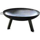 Charles Bentley Large 80cm Round Oil Finished Fire Pit