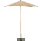 Sturdi Round 2m Wood Parasol (base not included) - Natural
