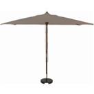 Sturdi Round 2m Wood Parasol (base not included) - Taupe