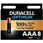 Duracell Optimum AAA Batteries - 8 Pack