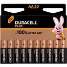 Duracell Plus AA Batteries - 20 Pack