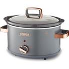 Tower T16042GRY Cavaletto 3.5L Slow Cooker - Grey/Rose Gold