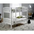 Mya White Bunk Bed And Memory Foam Mattresses