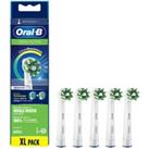 Oral B Oral-B CrossAction Toothbrush Head with CleanMaximiser Technology - Pack of 5 Counts