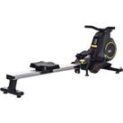HOMCOM Adjustable Magnetic Rowing Machine Rower with LCD Digital Monitor & Wheels