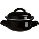 Premier Housewares Mini Casserole Dish - Black Enamel