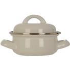 Premier Housewares Mini Casserole Dish - White Enamel