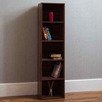 Oxford 5 Tier Cube Bookcase Walnut
