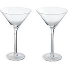 Premier Housewares Set of 2 Martini Glasses - Clear