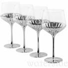 Waterside Set of 4 Glam Wine Glasses - Platinum