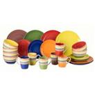 The Waterside Waterside 24 Piece Rainbow Stripe Dinner Set - Multicoloured