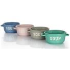 The Waterside Set of 4 Handled Soup Bowls - White
