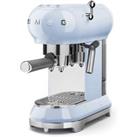 Smeg ECF01PBUK 1350W Espresso Coffee Machine - Pastel Blue