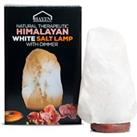 Haven Himalayan White Salt Lamp with Wooden Base & Dimmer - Medium