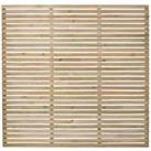 Forest Garden 5'11'' x 5'11'' (180 x 180cm) Pressure Treated Slatted Fence Panel