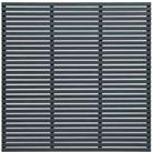 Forest Garden 5'11'' x 5'11'' (180 x 180cm) Grey Painted Slatted Fence Panel