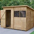 Forest Garden Overlap Pressure Treated 8' x 6' Pent Shed