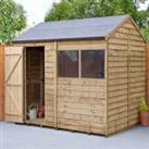 Forest Garden Overlap Pressure Treated 8' x 6' Reverse Apex Shed