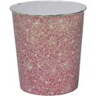 JVL Sparkle Plastic Waste Paper Bin - Pink
