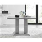 Furniture Box Imperia 4 Seat Grey Modern Gloss Dining Table
