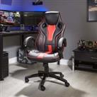 X Rocker Maverick Pc Office Gaming Chair - Black & Red