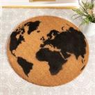 Artsy Doormats Globe Circle Doormat