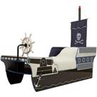 Interiors by PH Kids Pirate Ship Bed Black/Blue