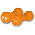 UFE Urban Fitness Hex Dumbbells - Neoprene Covered (pair) (2 X 3Kg - Orange)