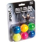Fox Tt Coloured Table Tennis Balls (pack Of 6)