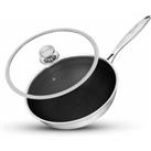Intignis Stainless Steel Non Stick Induction Wok