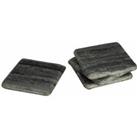 Interiors by PH Interiors Set Of 4 Square Coasters - Grey Marble