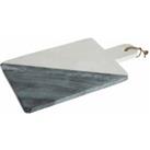 Interiors by PH Maison White Grey Marble Paddle Board
