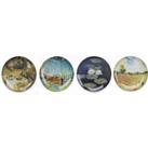 The Waterside Waterside Set Of 4 Claude Monet Plate Set