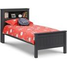Julian Bowen Maine Bookcase Bed Single Anthracite