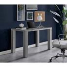 Furniture Box Pivero Grey High Gloss Desk For Home Working Office