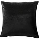 Crossland Grove Meto Velvet Oxford Cushion Black 580x580mm